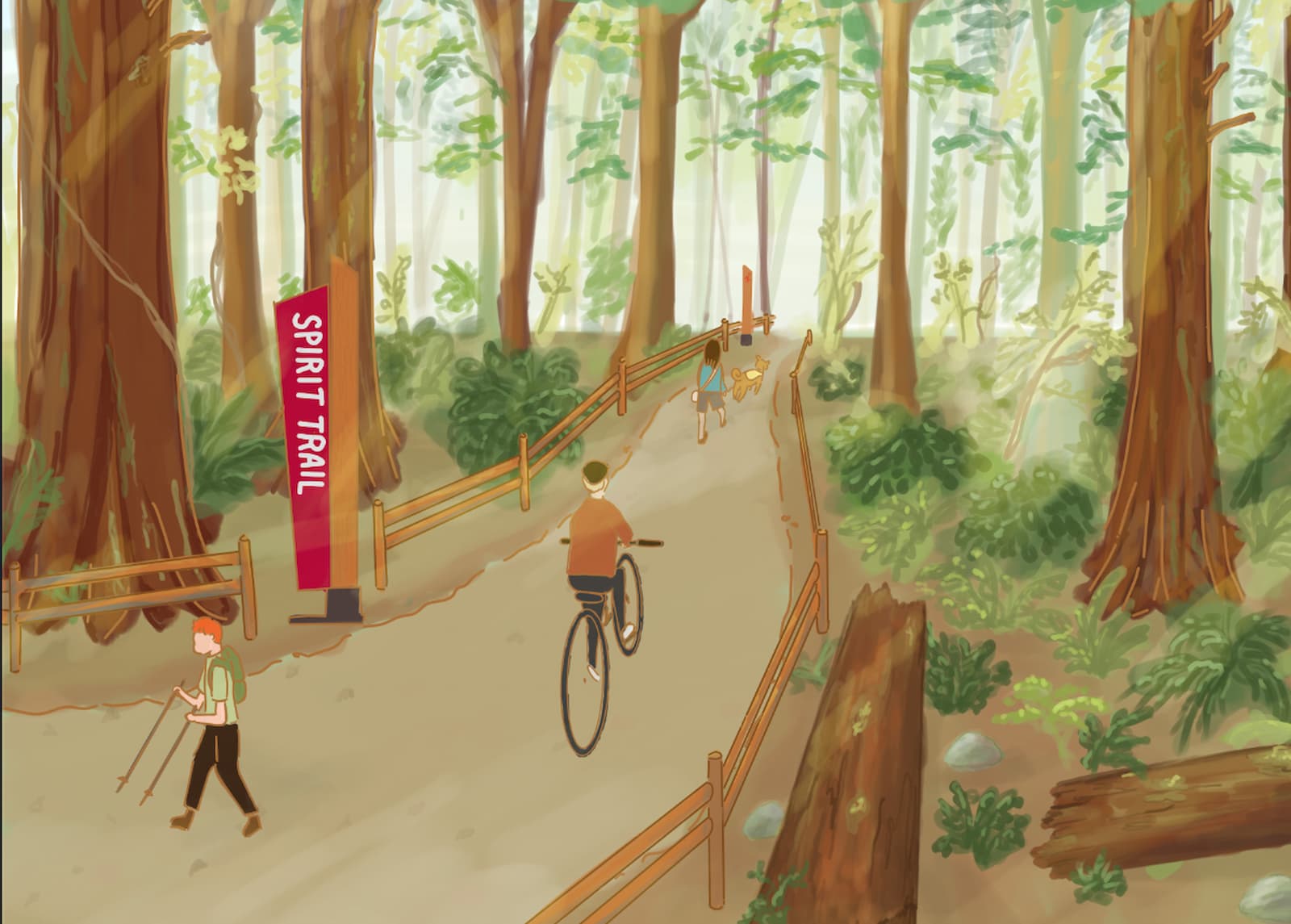 Spirit trail extension in North Vancouver