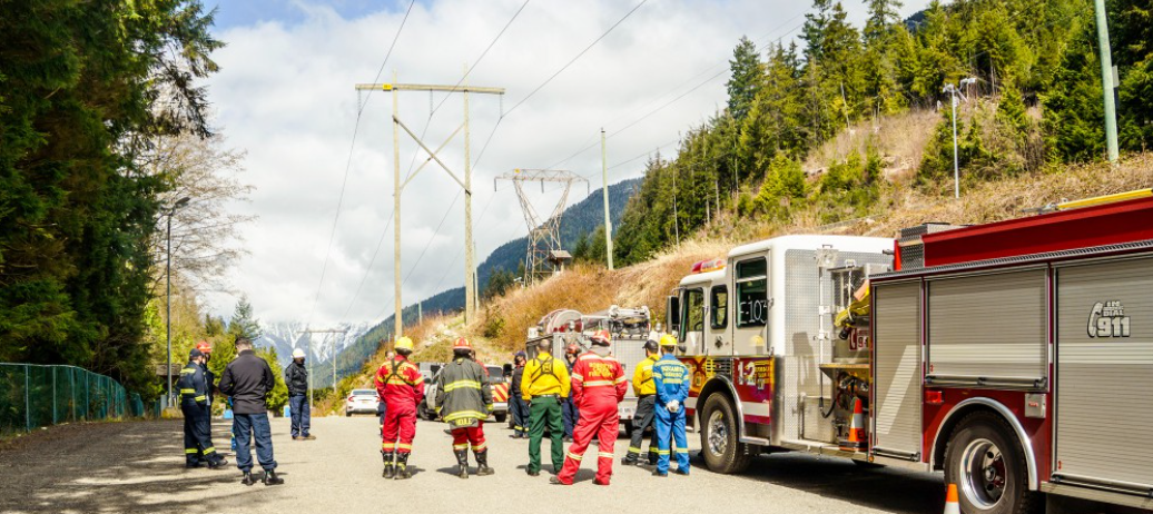 District of North Vancouver fire crews.