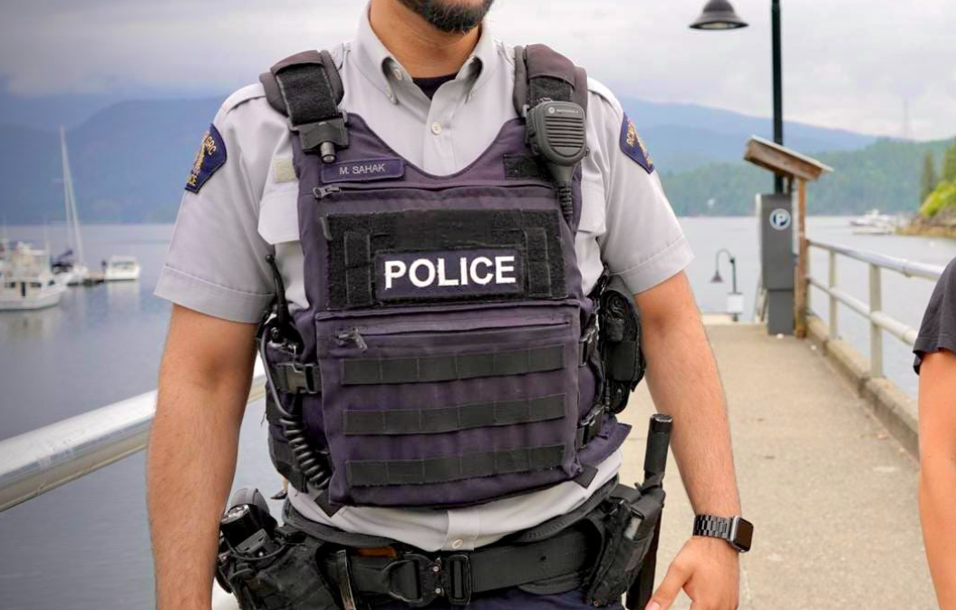 Police officer in North Vancouver.