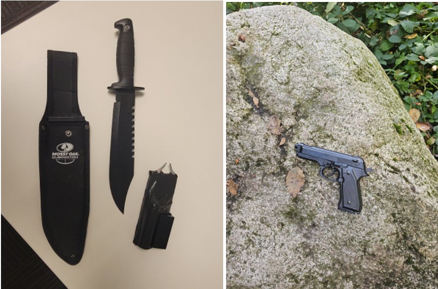 Weapons seized in North Vancouver.