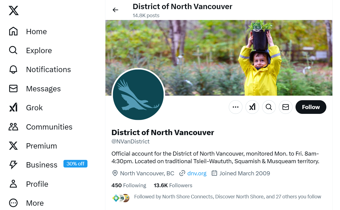DNV (X) twitter account