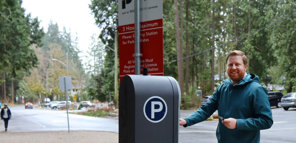 Paid parking in North Van District.