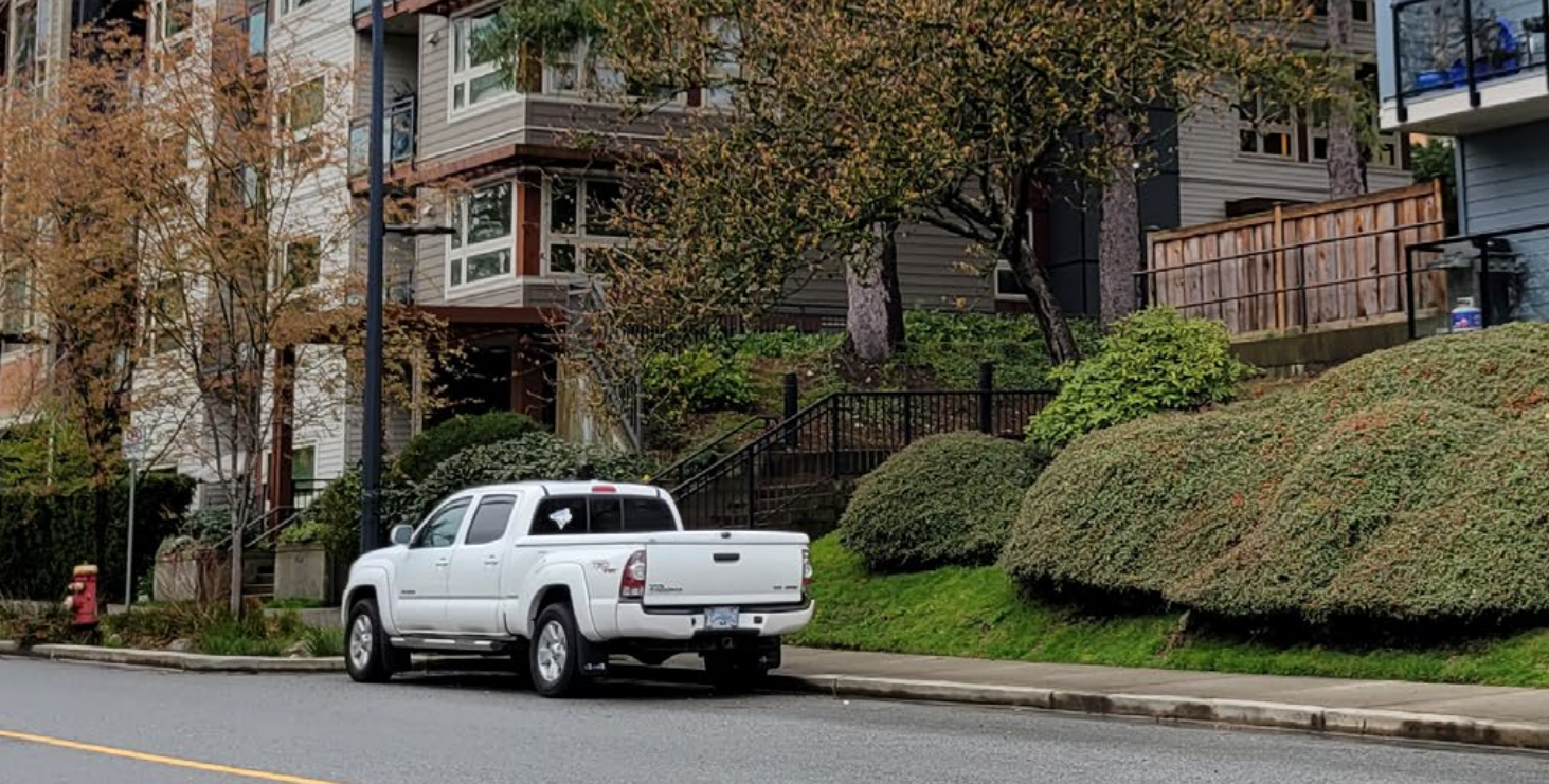 car parked in North Vancouver.