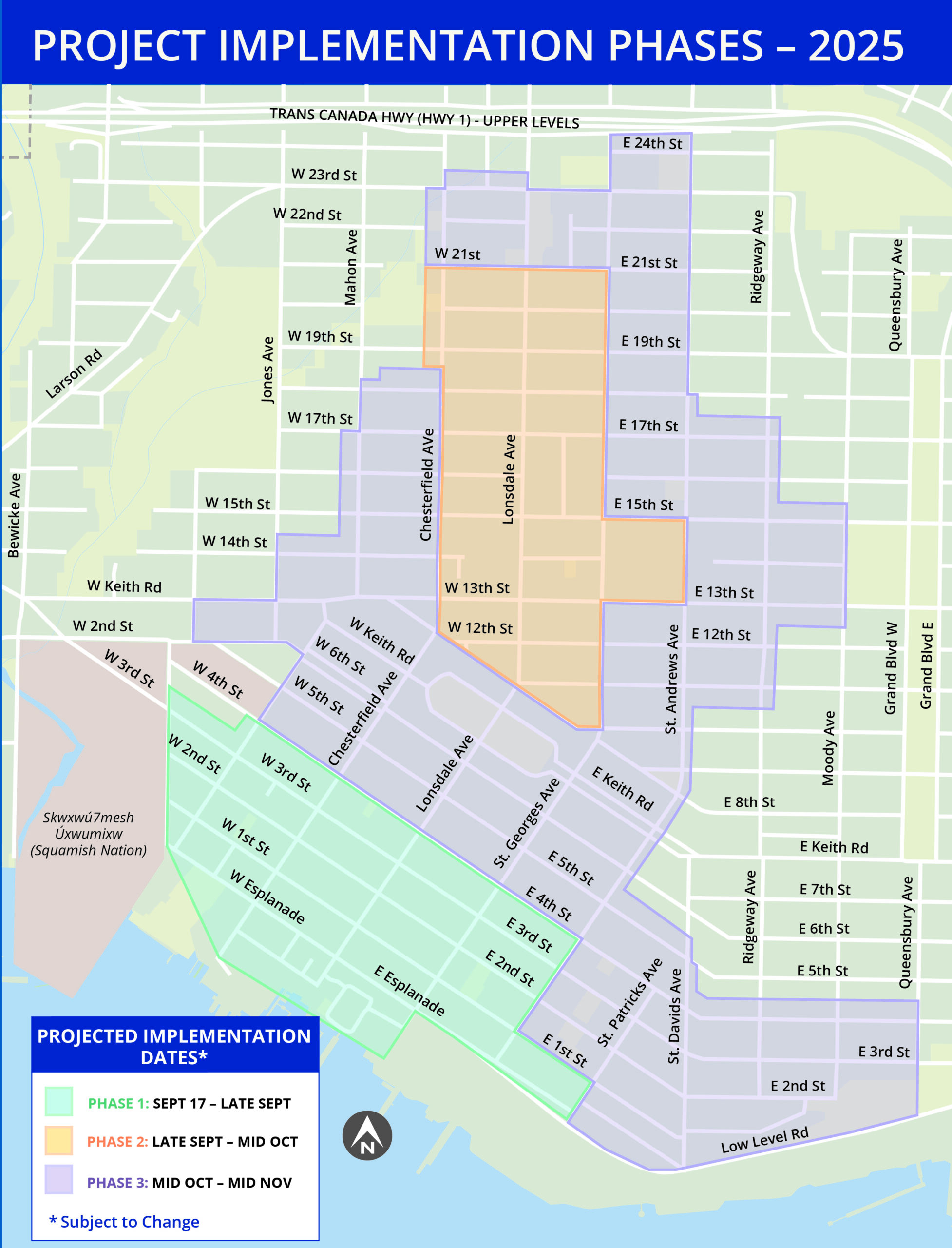 CAPP phased implementation map image