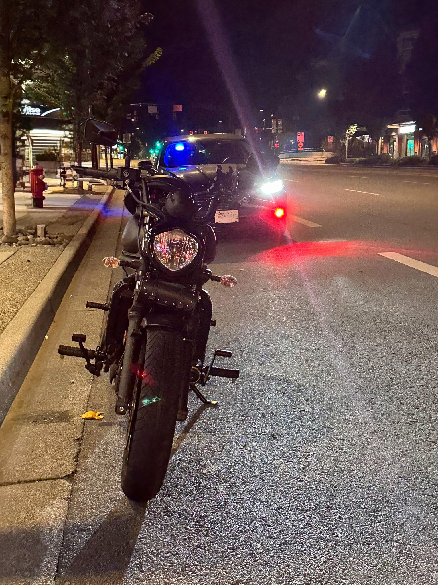 The learner's motorcycle
