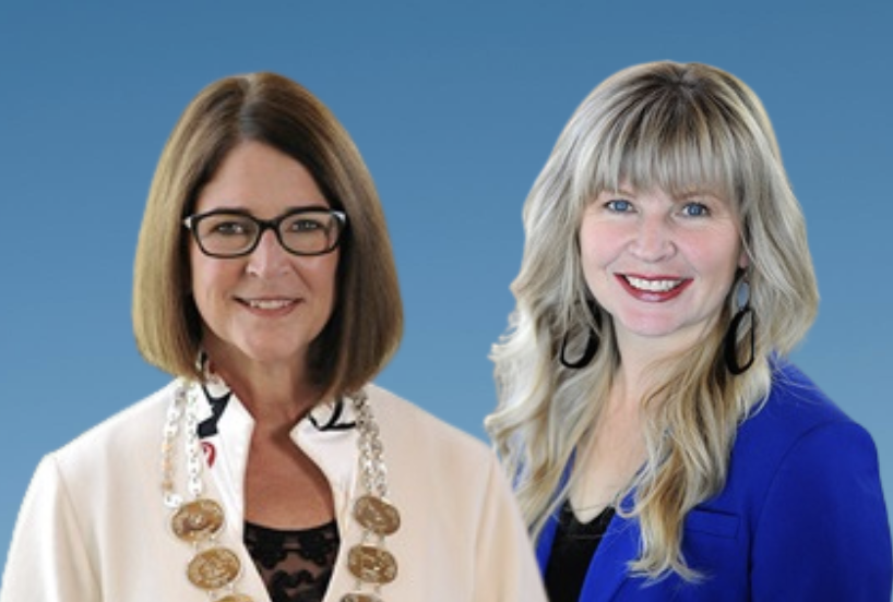 Mayor Linda Buchanan and Councillor Jessica McIlroy
