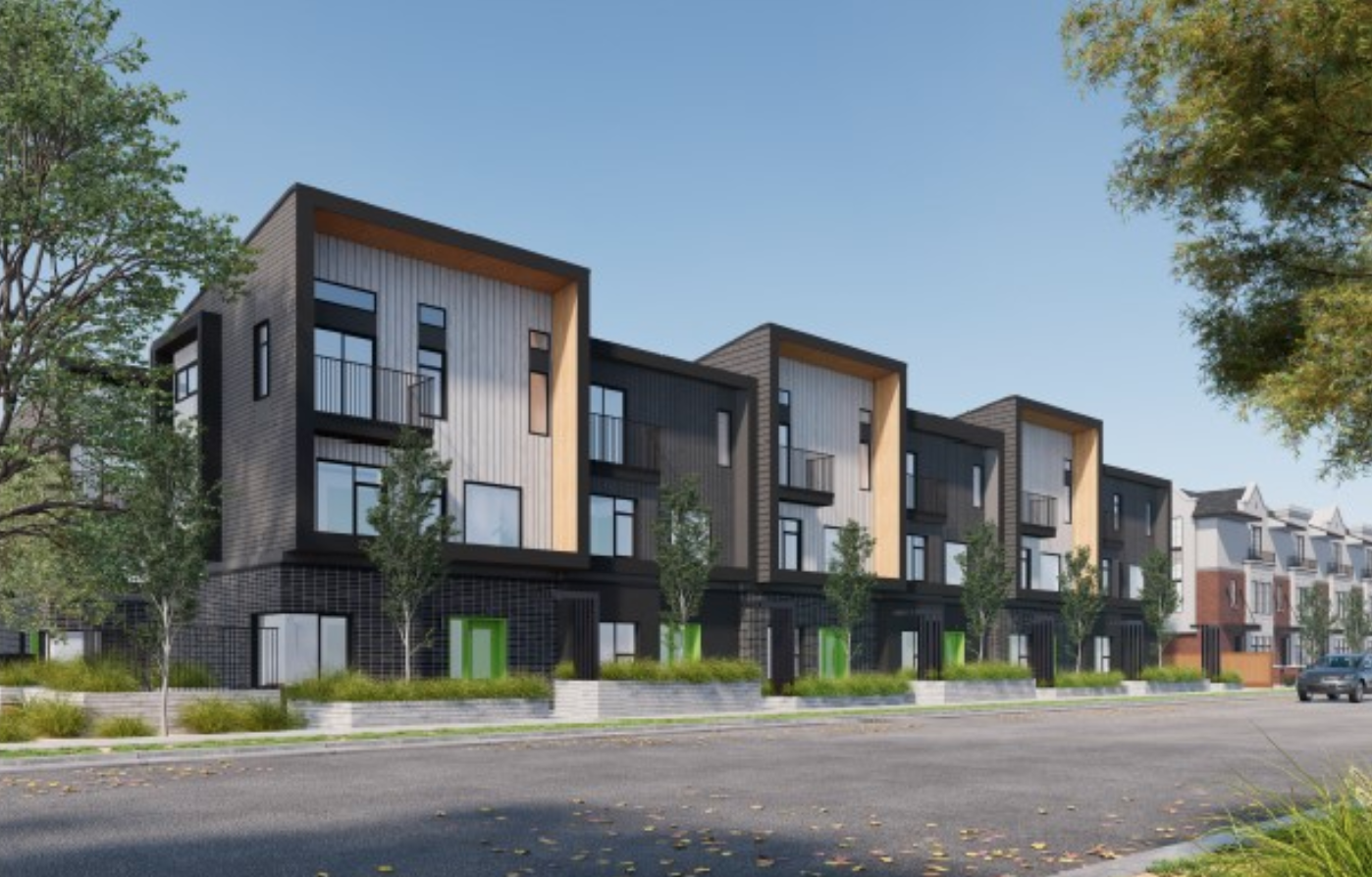 Rendering of proposed 12-storey townhomes in Glenaire Drive