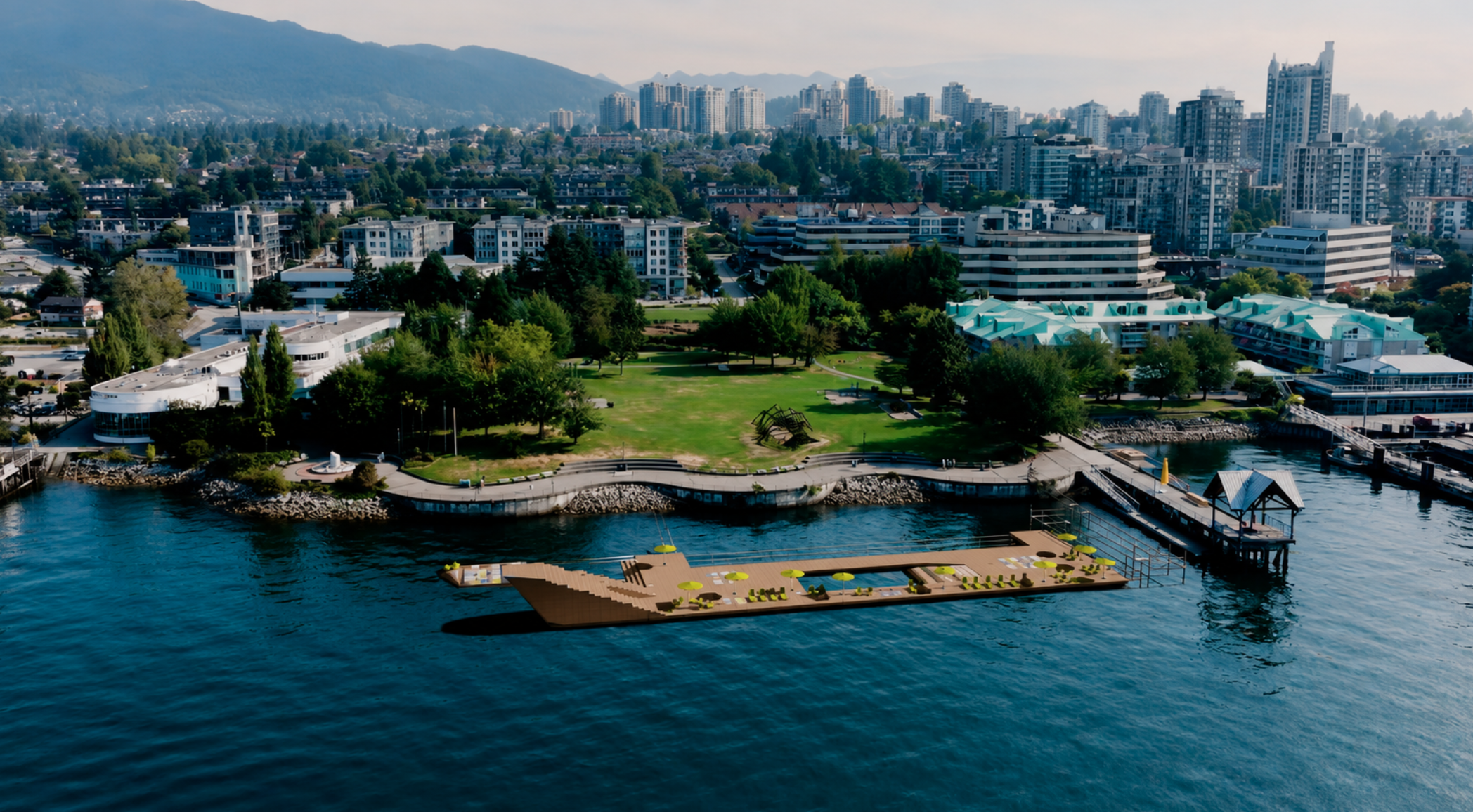 harbour swimming deck